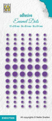 Nellie's Choise Enamel Dots -tarrahelmet, Purple