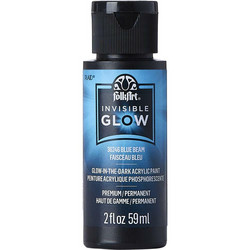 Folkart Invisible Glow -akryylimaali, sävy Blue Beam