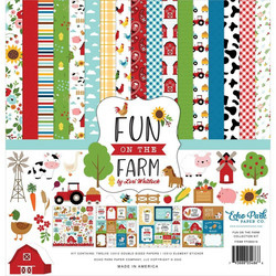 Echo Park Fun On The Farm -paperipakkaus, 12