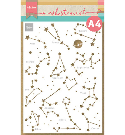 Marianne Design sapluuna Zodiac Signs, A4