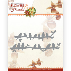 Precious Marieke Flowers and Friends stanssi Birds in a Row