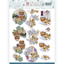Jeanine's Art Winter Charme 3D-kuvat Wood