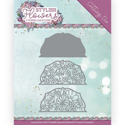 Yvonne Creations Stylisch Flowers stanssi Flower Semicircle