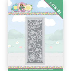 Yvonne Creations Bubbly Girls, Sweetheart stanssi Flower Border