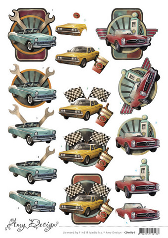 Amy Design 3D-kuvat Cars, leikattava