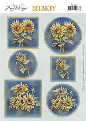 Yvonne Creations korttikuvat Sunflowers