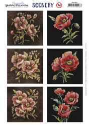 Yvonne Creations korttikuvat Poppies Square