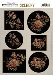 Yvonne Creations korttikuvat Golden Birds