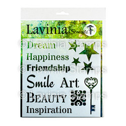 Lavinia Stamps sapluuna Words 2, 20 x 20 cm