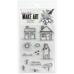Wendy Vecchi Make Art leimasin Doodle Town