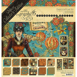 Graphic 45 Deluxe Collector's Edition -paperipakkaus Steampunk Spells, 12