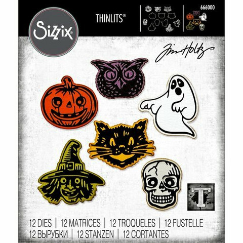 Sizzix Thinlits stanssi Retro Halloween