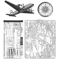 Stampers Anonymous, Tim Holtz leimasinsetti Air Travel