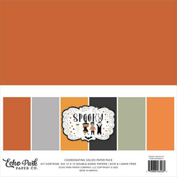 Echo Park Spooky, Solids -paperipakkaus, 12