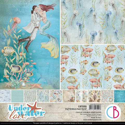 Ciao Bella Patterns Pad paperipakkaus Underwater Love, 12