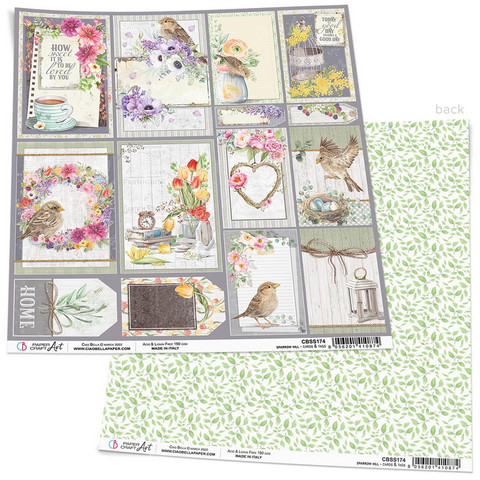 Ciao Bella Sparrow Hill -skräppipaperi Cards & Tags