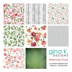 Gina K. Designs Watercolor Floral -paperipakkaus
