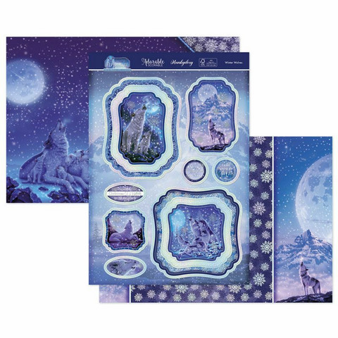 Hunkydory Under the Moonlight Luxury Topper -pakkaus, Winter Wolves