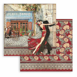 Stamperia Desire skräppipaperi Place du Tango