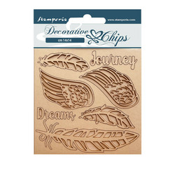 Stamperia Decorative Chips kuvioleike Our Way, Journey