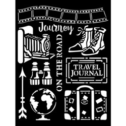 Stamperia sapluuna Our Way, Journey Elements, 20 x 25 cm