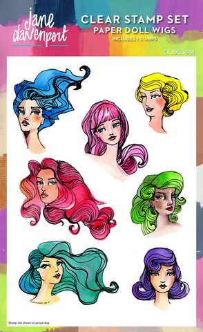 Jane Davenport leimasinsetti Doll Wigs