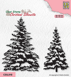 Nellie's Choice leimasinsetti Snowy Pinetrees