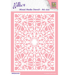 Nellie's Choice Mixed Media sapluuna Christmas Snowflakes 1