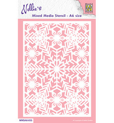 Nellie's Choice Mixed Media sapluuna Christmas Snowflakes 2