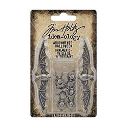 Tim Holtz Idea-Ology Metal Adornments -koristeet Halloween