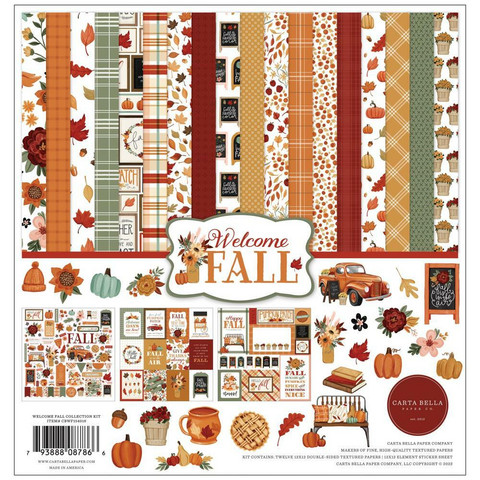 Carta Bella Welcome Fall -paperipakkaus, 12