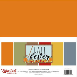 Echo Park Fall Fever, Solids -paperipakkaus, 12