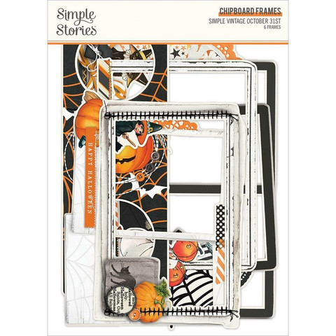 Simple Stories Simple Vintage October 31st Chipboard Frames -kehykset