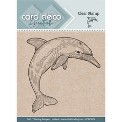 Card Deco leimasin Dolphin