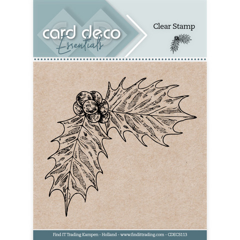 Card Deco leimasin Holly