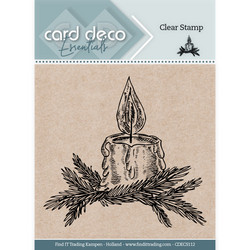 Card Deco leimasin Christmas Candle