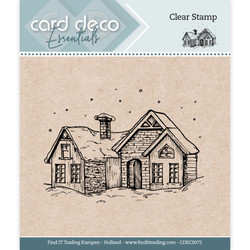 Card Deco leimasin Snow House