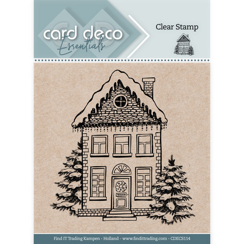 Card Deco leimasin Christmas House