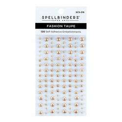 Spellbinders Color Essentials Pearl Dots -tarrahelmet, sävy Fashion Taupe