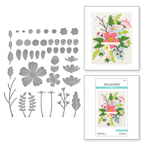 Spellbinders stanssi Be Bold Blooms