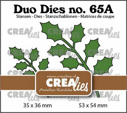 Crealies stanssisetti Holly Leaves 18