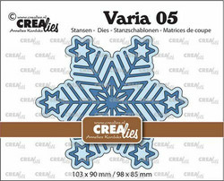 Crealies stanssi Snowflake Varia 05