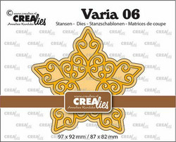 Crealies stanssi Snowflake Curly Star