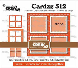 Crealies stanssi Cardzz Frame & Inlay Anna 4x Square