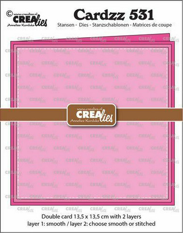Crealies stanssi Cardzz Double Card 13.5 x 13.5 cm