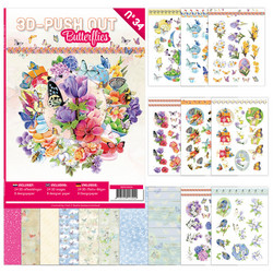 3D-Push Out -kirja Butterflies