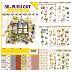 3D-Push Out -kirja Christmas Candles