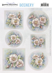 Yvonne Creations korttikuvat Pink Flowers