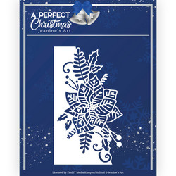 Jeanines Art A Perfect Christmas stanssi Poinsettia Border
