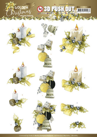 Precious Marieke Golden Christmas 3D-kuvat Christmas Candles